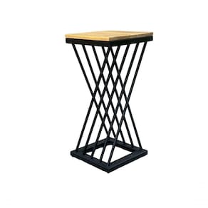 Banqueta Alta Z P/ Cozinha Ou Area Externa 75cm Preto 75x35x35cm