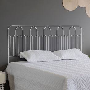 Cabeceira para Cama Aramada Triunfo - Casal Branco