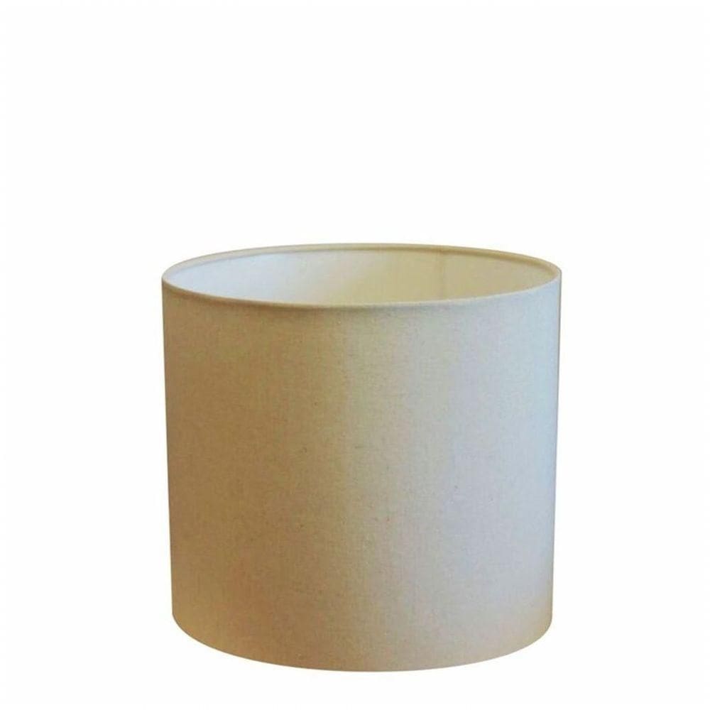 Cúpula Abajur Tecido Cilíndrica Cp-8011 Ø30x21cm Algodão Crú