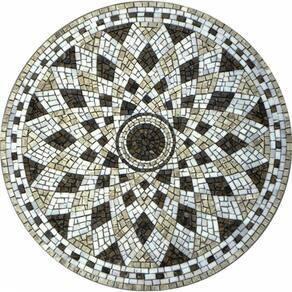 Piso Em Mosaico Romano Semente De Girassol I Tamanho 100cm