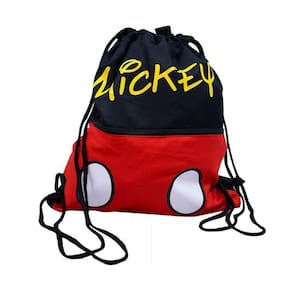 Mochila Tipo Saco Mickey 32x40cm Disney Preto