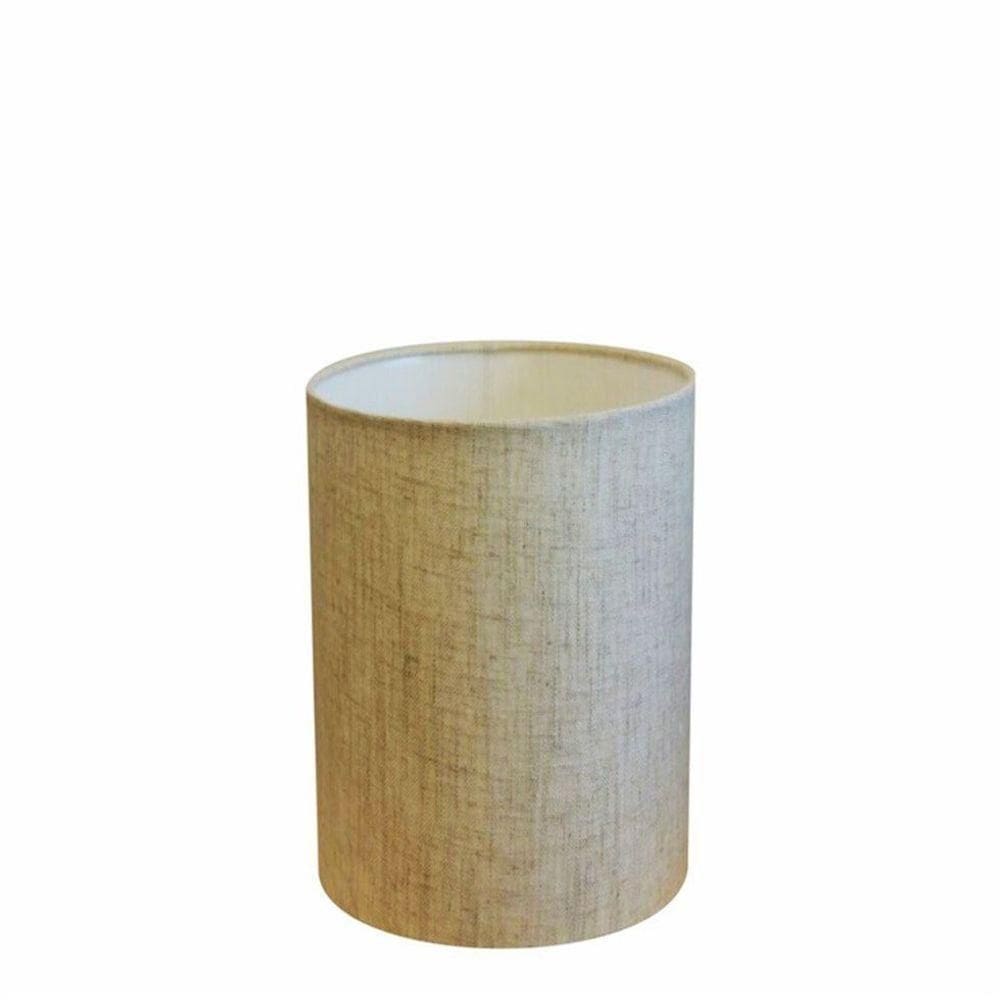 Cúpula Abajur Cilíndrica Cp-7003 Ø15x20cm Rústico Bege