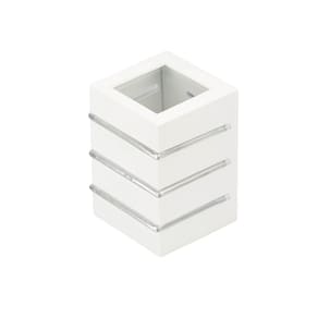 Arandela Flip 3 Aletas 2 Fachos 1xg9 - Blumenau Branco