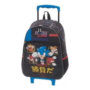 Mochila Rodinha Escolar Infantil Sonic Go Fast Pacific