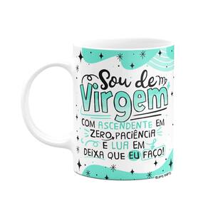 Caneca Divertida Signos - Sou de Virgem - 325ml branca