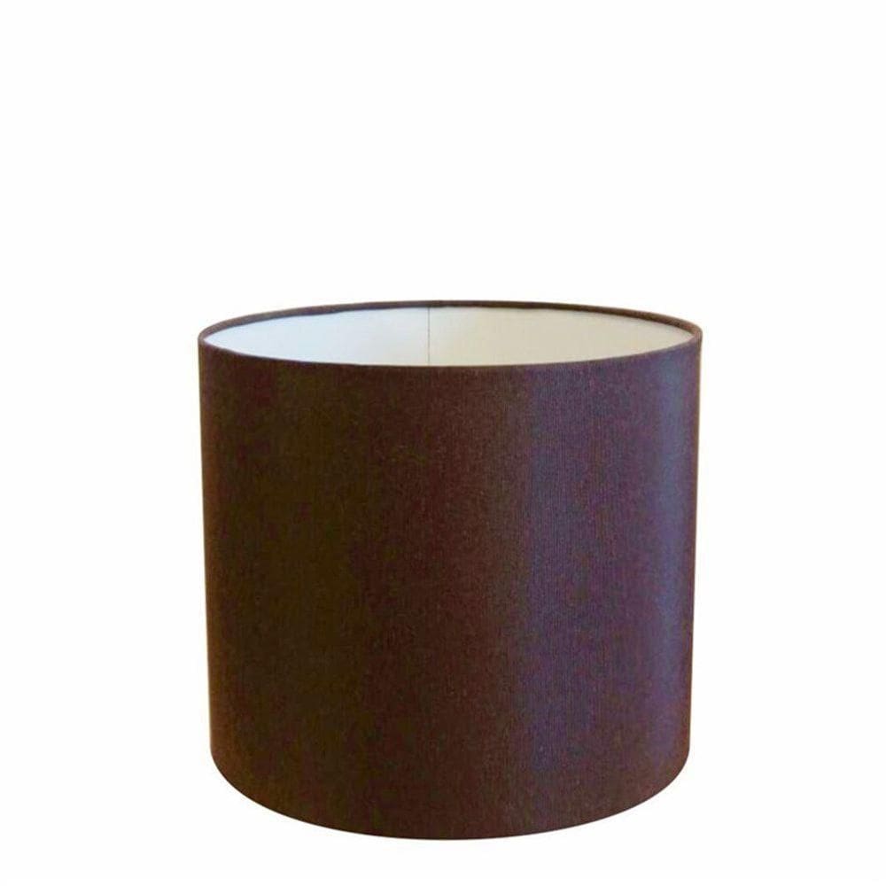 Cúpula Abajur Cilíndrica Cp-8016 Ø35x30cm Café