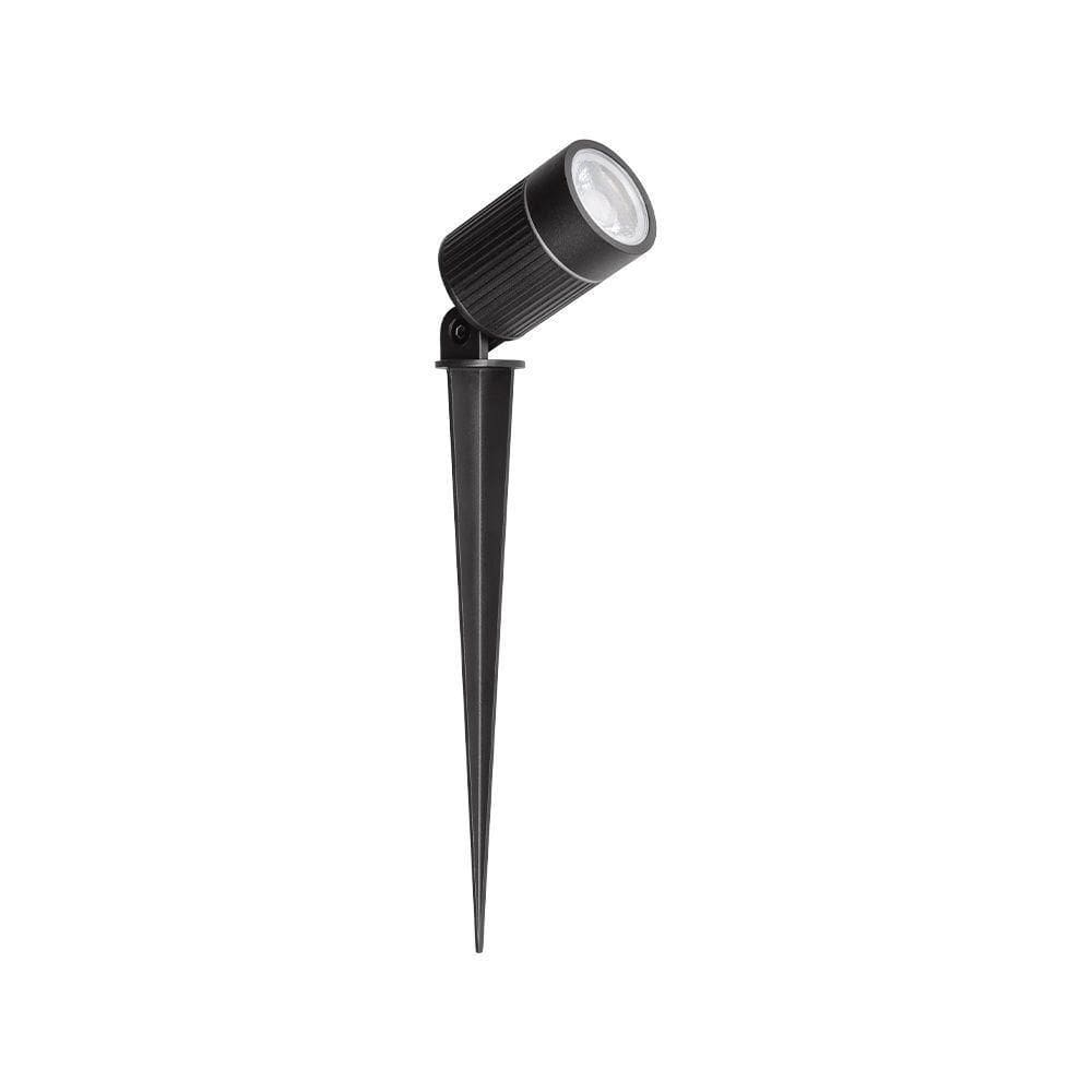 Espeto Para Jardim Stella Focco Led 7w Bivolt Preto 3000k Luz Amarela