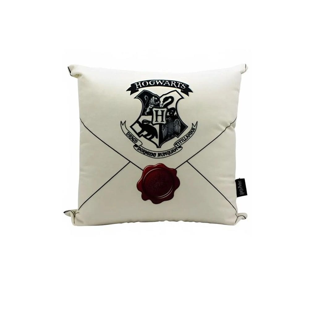 Almofada Fibra Veludo Carta Hogwarts 40 x 40 Cm