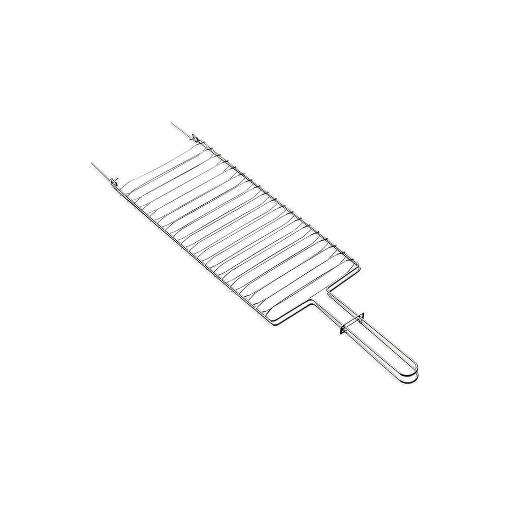 Grelha Dupla para Churrasco Carne Frango Peixe Inox 31x19cm Tramontina