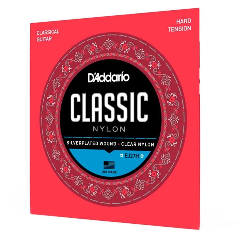 Encordoamento Para Violão Nylon D`ddario EJ-27H Tensão Alta