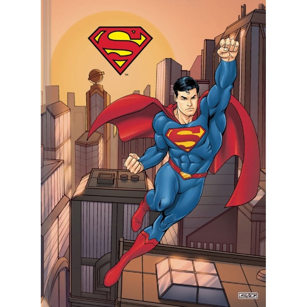 Caderno Brochurão Universitário Capa Dura Superman 80 Folhas São Domingos Animativa