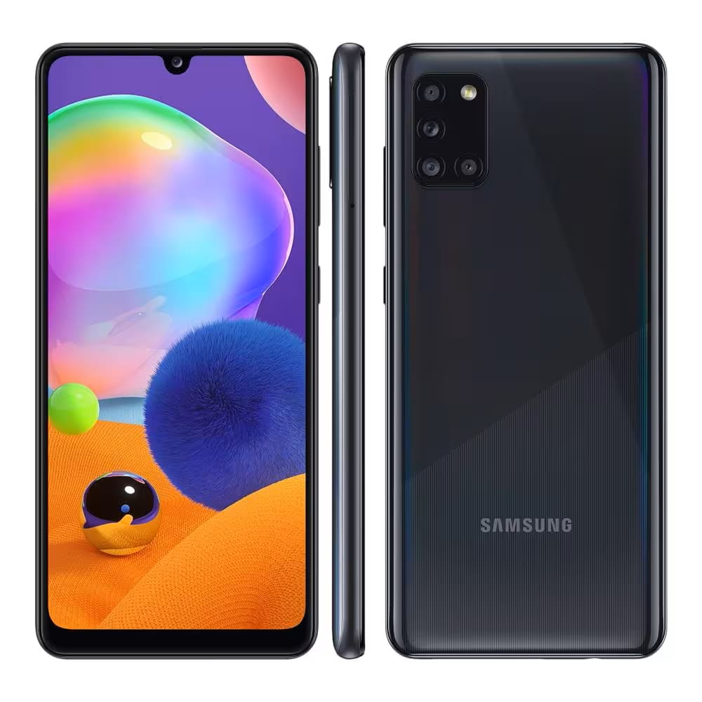 REEMBALADO: Samsung Galaxy A31 128GB 4GB RAM Tela Infinita de 6.4 - Preto