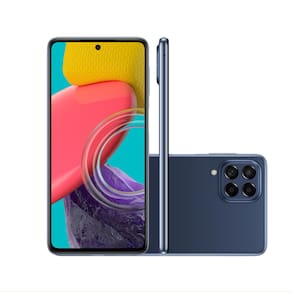 REEMBALADO: Samsung Galaxy M53 5G 128GB 8GB de RAM Tela Infinita de 6.7 - Azul