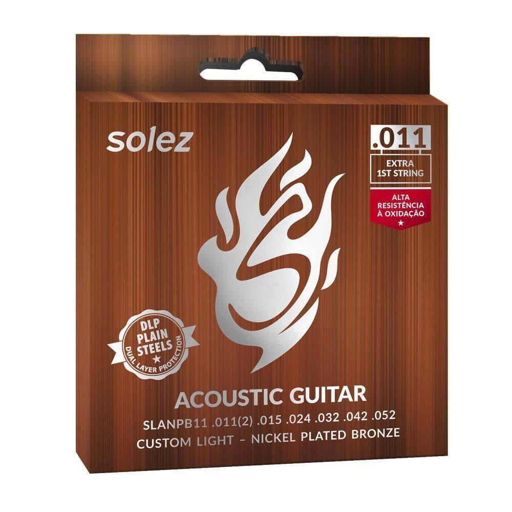 Corda Solez Violão Aço Slanpb11 Níquel Bronze 11/52 - Ec0390