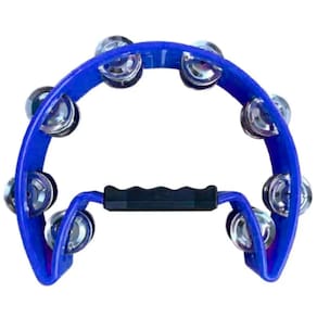 Pandeirola Meia Lua Mxt Profissional Azul