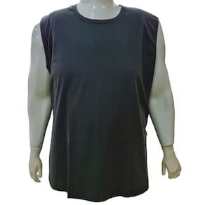 Camiseta Regata Masculina Basica 100% Algodão Fio 30 Penteado Plus Size