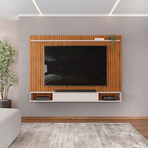 Painel para Tv até 70 Polegadas Rio Freijó/Off White