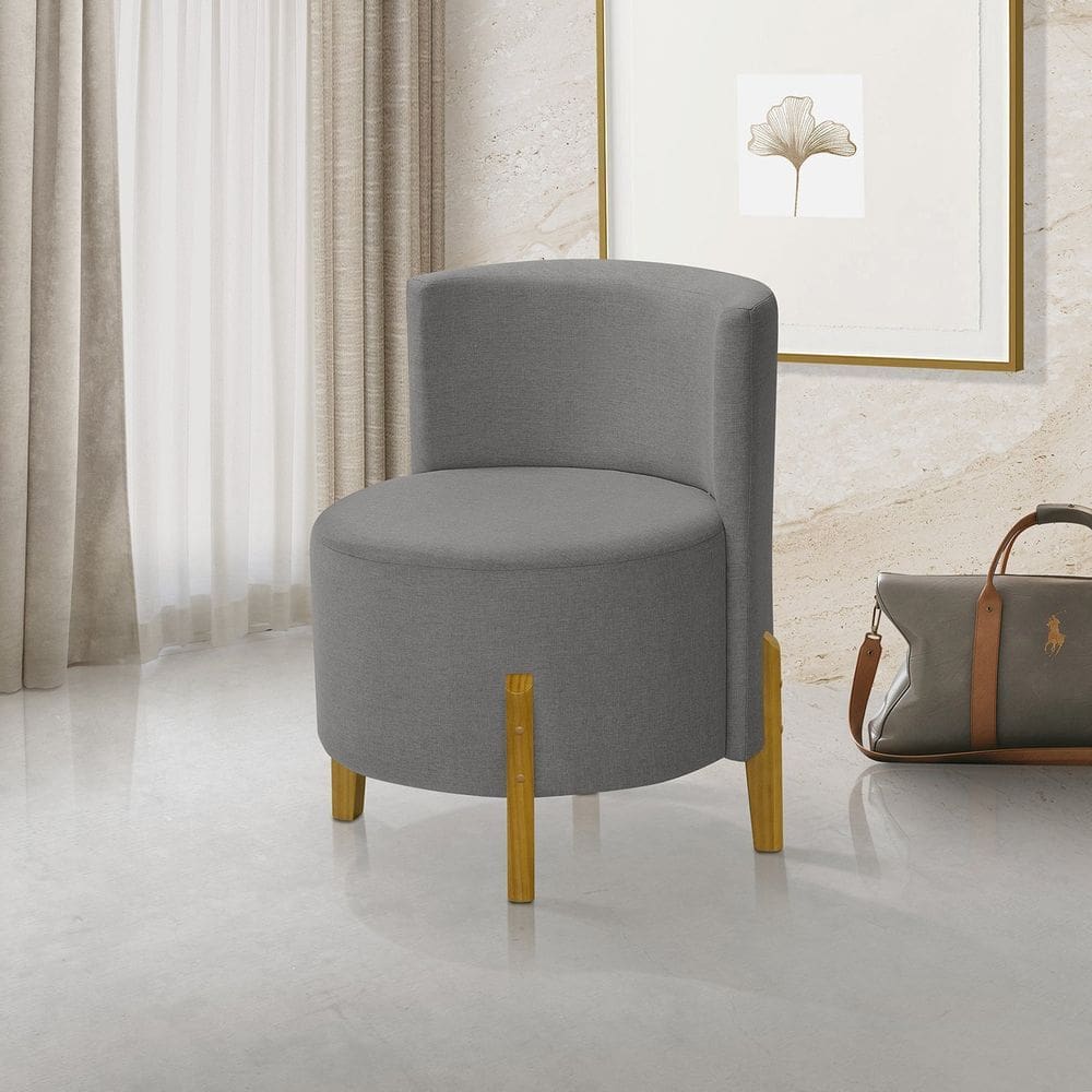 Kit 2 Poltronas Verona Orgânica Retro Cinza Escuro