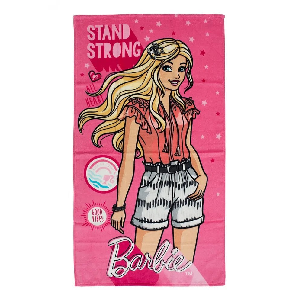 Toalha De Banho Praia Aveludada Barbie - Dohler