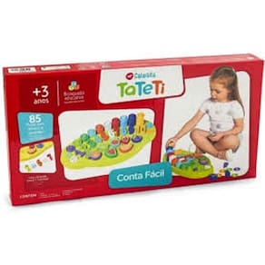 Brinquedo Educativo Conta Facil Números C/85 Peças-Tateti