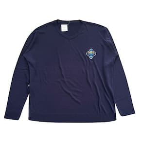 Blusa Casaco Masculino Tricot Plus Size G1 Azul Escuro