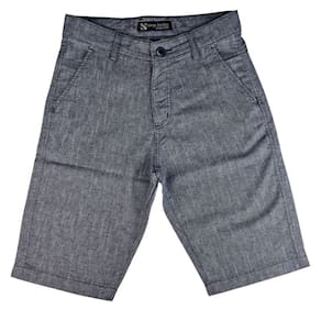 Bermuda Masculina 100% algodão Alfaiataria Bolso Chino Sem Elastano Cor Cinza Mescla Premium com Plus Size 36 ao 58