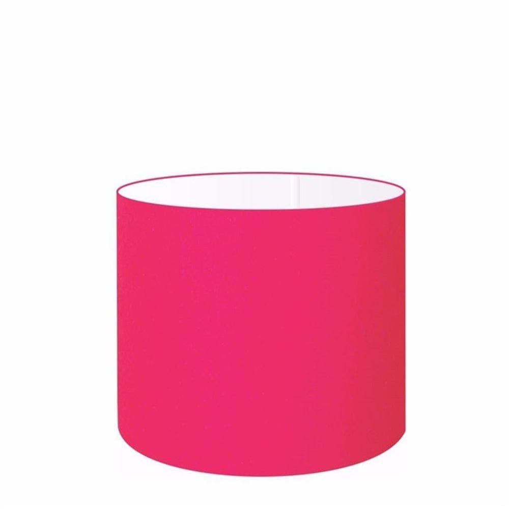 Cúpula Abajur Cilíndrica Cp-8010 Ø25x25cm Rosa Pink