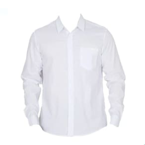 Camisa Social Masculina Plus Size Manga Longa Lisa De Algodão Fio 50 9-12 Mepase
