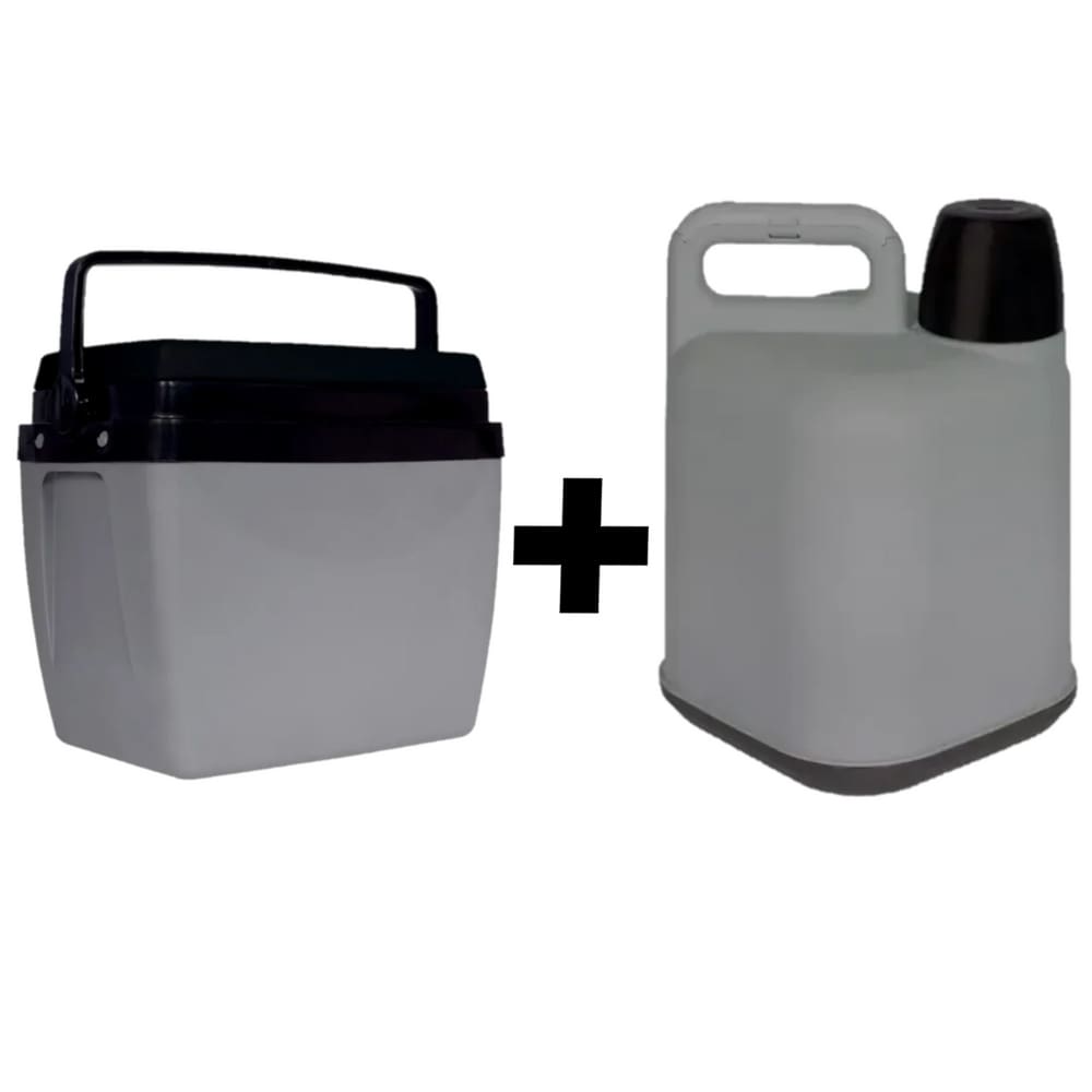 kit Caixa Térmica 34 Litro Com Garrafão 5 Litros - MOR