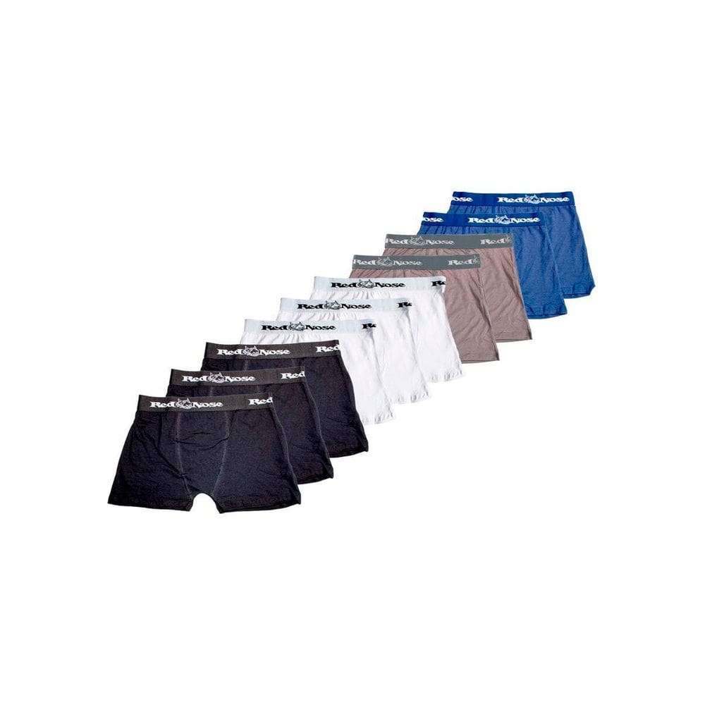 Kit com 10 Cuecas Boxer Red Nose 320