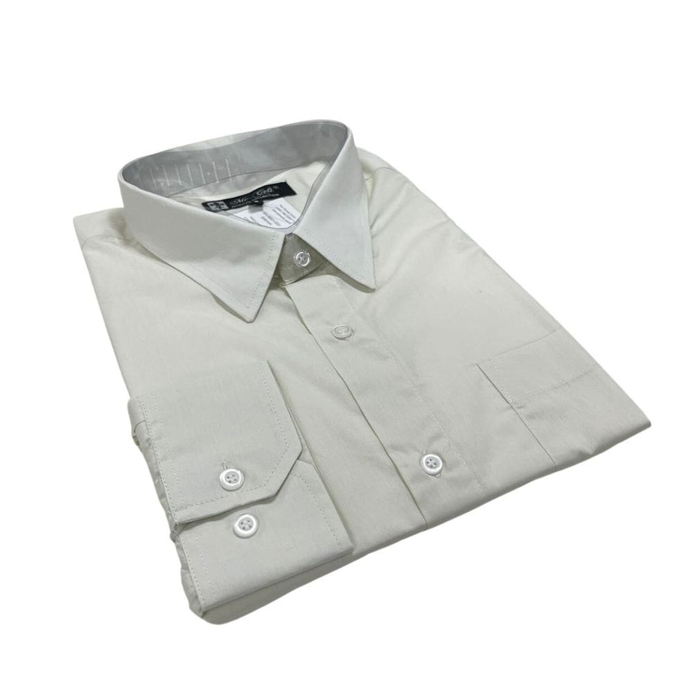 Camisa Social Masculina Plus Size Manga Longa Lisa De Algodão Fio 50 9-12 Mepase