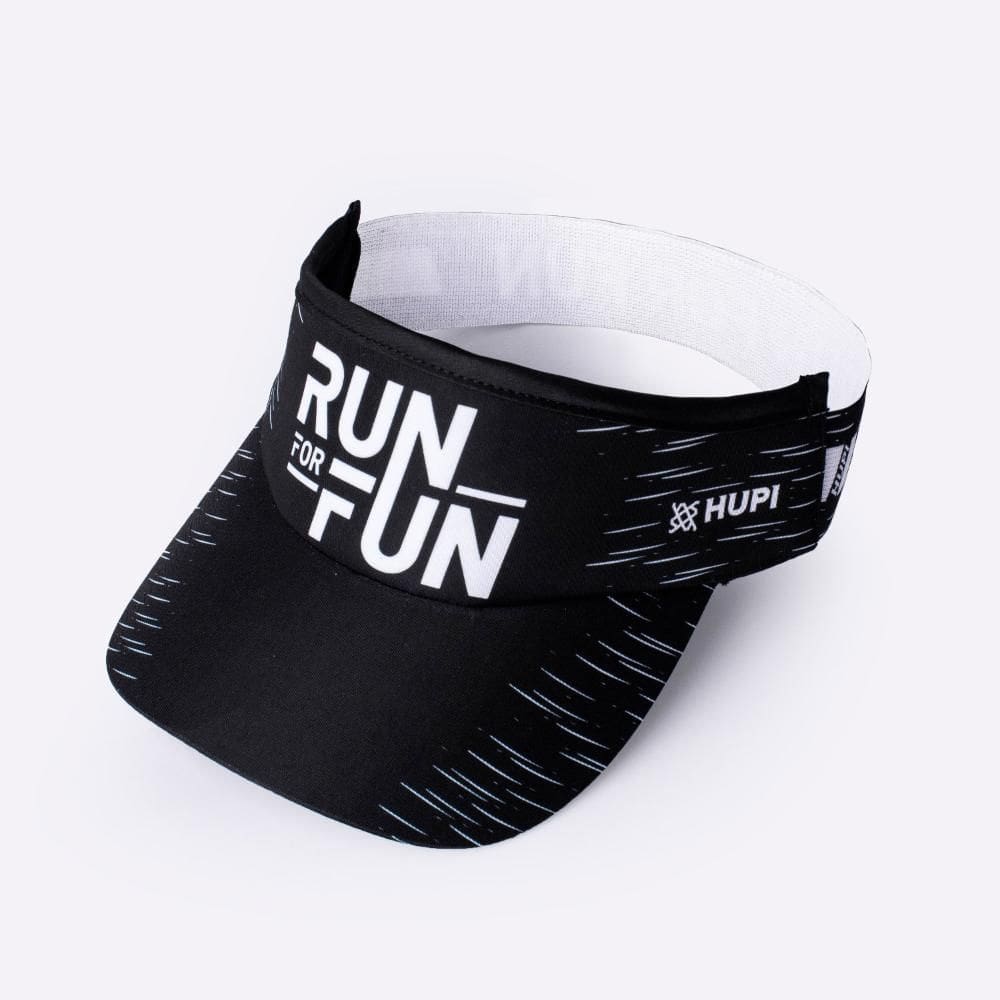 Viseira Para Corrida HUPI Run For Fun Preta