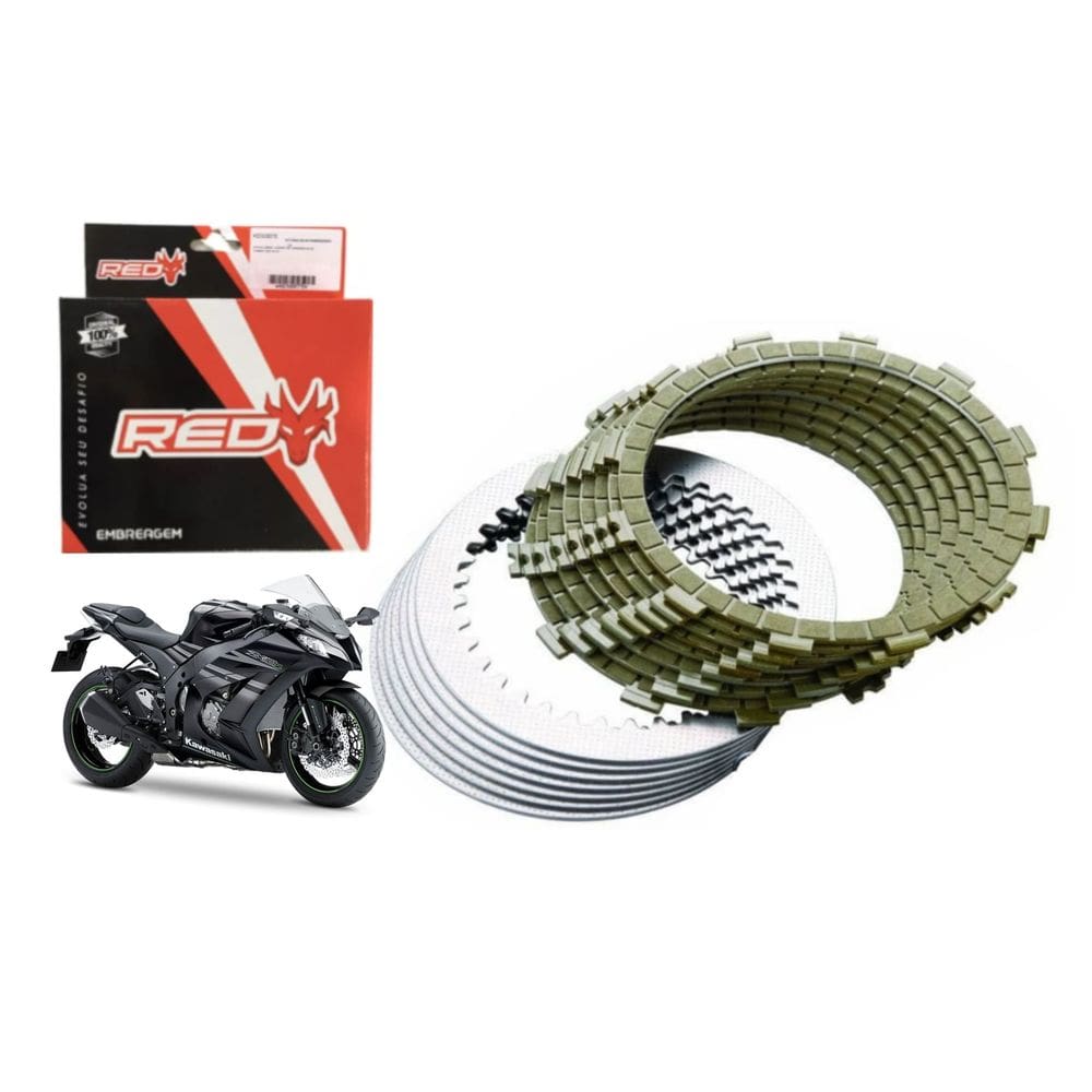Discos Embreagem e Separadores Zx10R Zx-10R 04/16 Red Dragon
