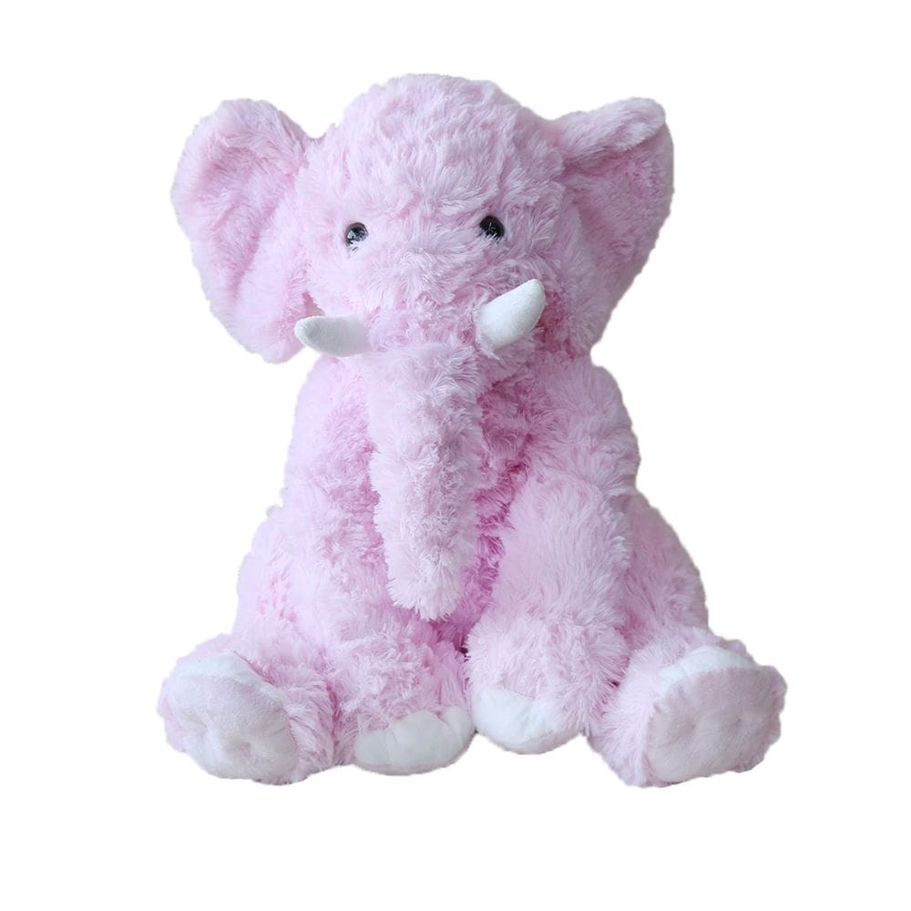 Elefante Fofo De Pelúcia Poliéster Tamanho M 40cm