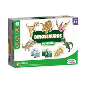 Jogo da Memória Desenho de Dinossauro Infantil Pais & Filhos