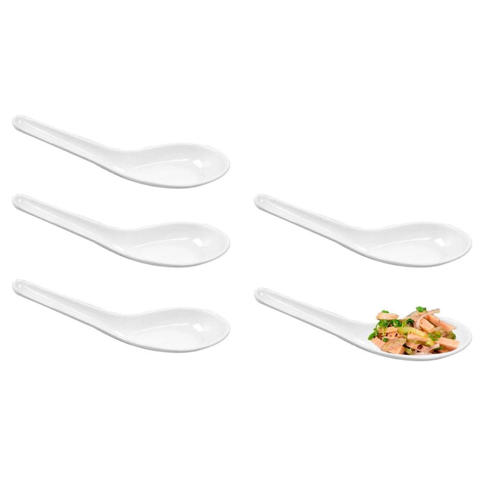 Colher Finger Food Brigadeiro Buffet Restaurante Melanina Branco 5un