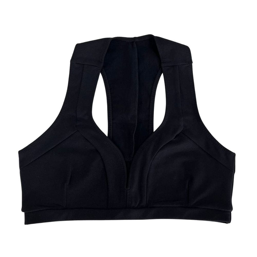Top Feminino Preto Sem Bojo Poliamida Com Elastano GG Ao G2 Projeto Sport