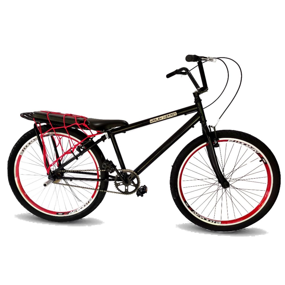 Bicicleta aro 26 montadinha c/ assento acolchoado aero rolam