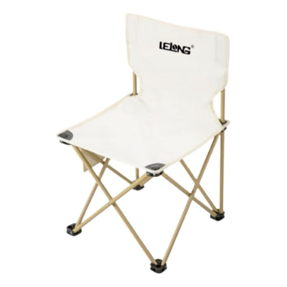 Cadeira dobrável Praia Piscina piquenique camping Pesca Banco em ferro Reforçado até 100kg preta ou branca