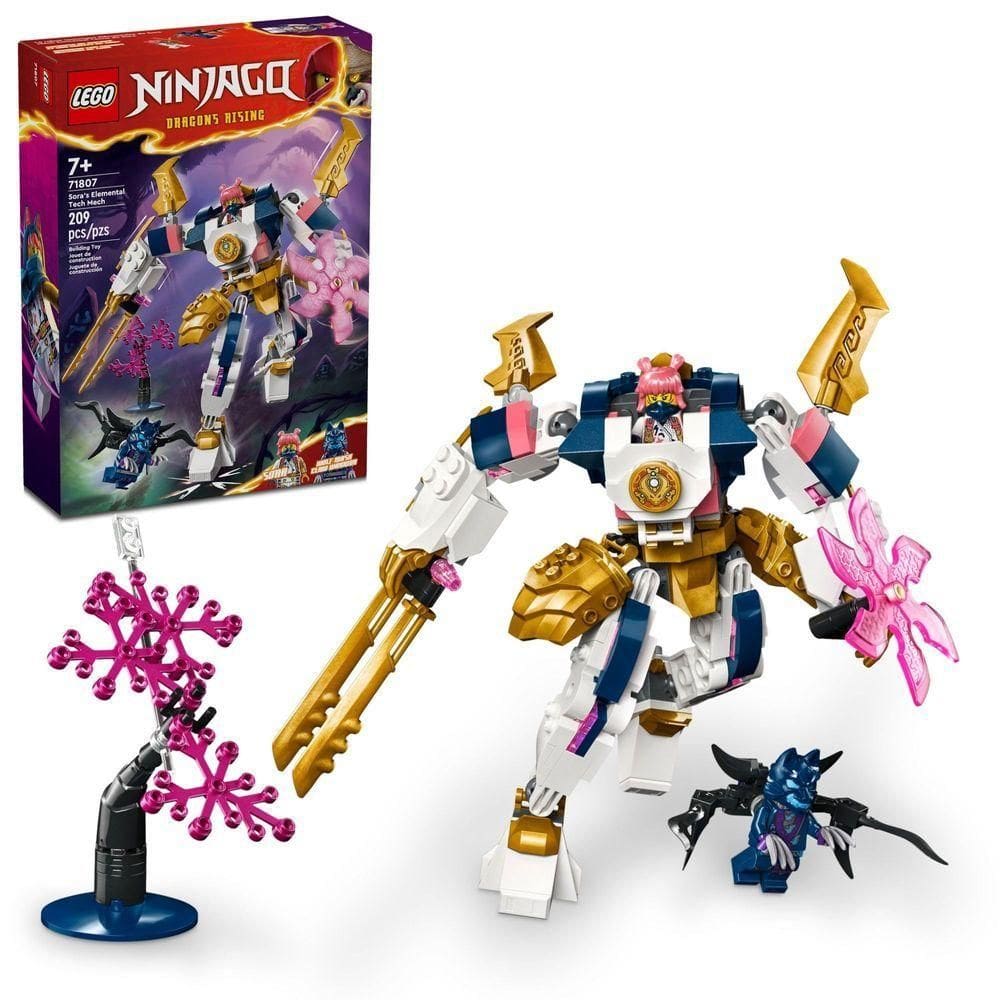 Lego Ninjago Sora E Mech Tech - Brinquedo Ninja Customizável