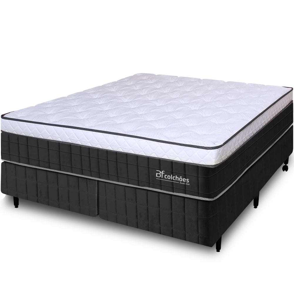 Cama Box King Molas Ensacadas Firme de Pillow Espuma D45 193x203X64 BF Colchões