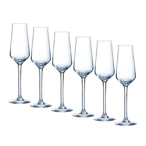 Kit 6 Taças Arcoroc Espumante Chef Sommelier Reveal Up 210ml