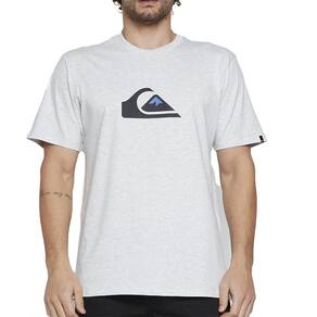 Camiseta Quiksilver Comp Logo SM25 Masculina Cinza Claro