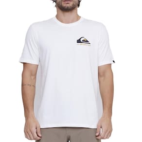 Camiseta Quiksilver Omni Logo SM25 Masculina Snow White