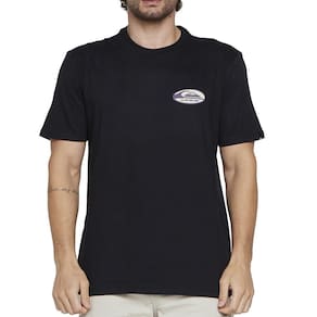 Camiseta Quiksilver Retro Link SM25 Masculina Preto