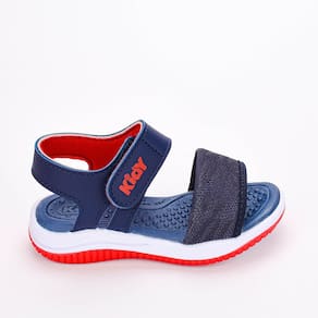 Sandália Infantil Kidy Fly Fecho Personalizado Azul Marinho