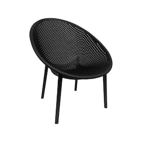 Poltrona Decorativa para Jardim Drops Preta