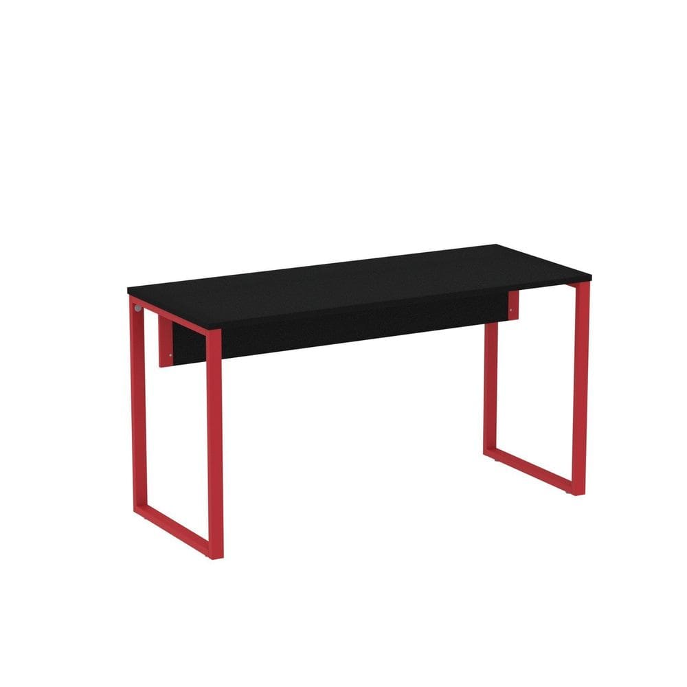 Mesa Madeira 1500x700mm M150/70p25tub Preto/Vermelho