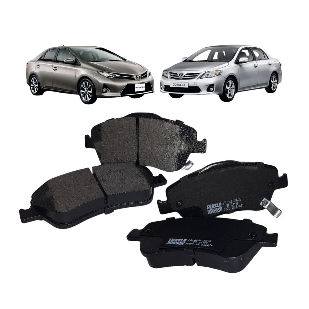 Pastilha de Freio Corolla New XLI 3ZZ-FE 1.6 L 16V Dohc L4 2008 A 2009 Fras-le Dianteira