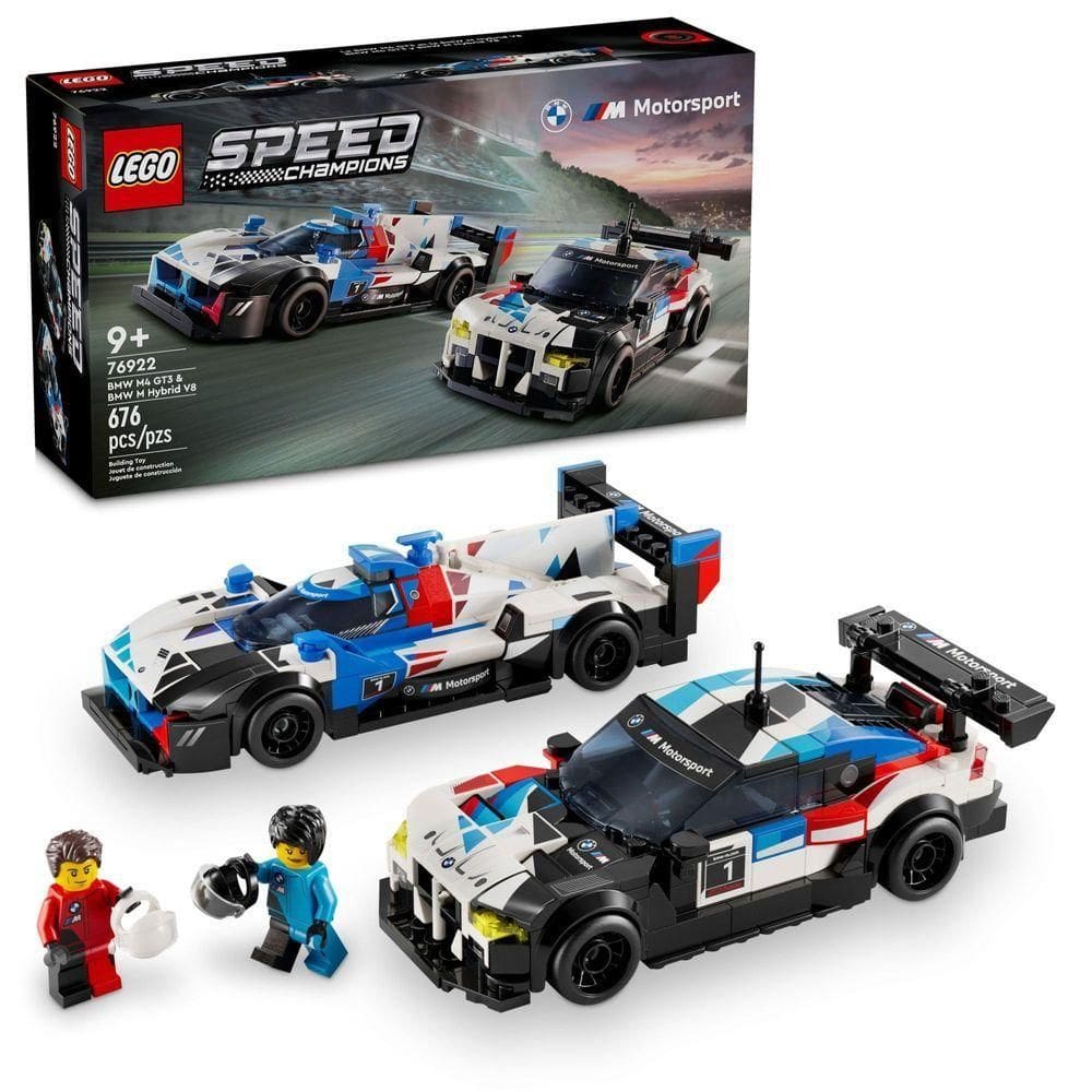 Lego Speed Champions Bmw M4 Gt3 & M Hybrid V8, 676 Peças